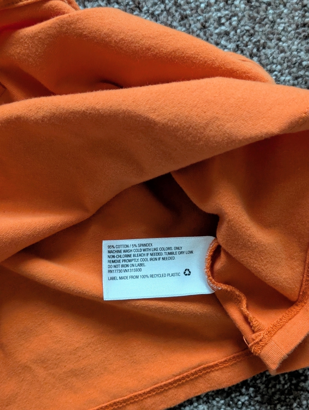 Wild Fable Orange Cropped Tank Top Slit Scoop Neck - Large - Picture 4 of 4
